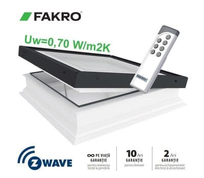 Ferestra electrica acoperis tip terasa FAKRO DEF DU6
