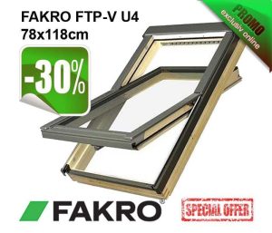 PROMOTIE FAKRO FTP V U4 78x118cm