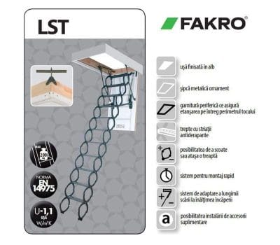 Scara FAKRO LST Pantograf