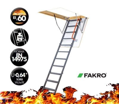 Scara acces pod FAKRO LWF Antifoc