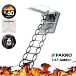 Scara acces pod metalica FAKRO LSF Antifoc