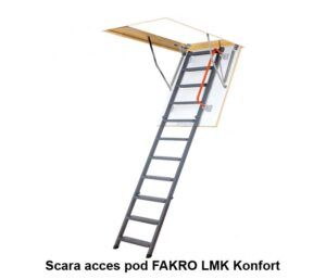Scara metalica acces pod FAKRO LMK Konfort
