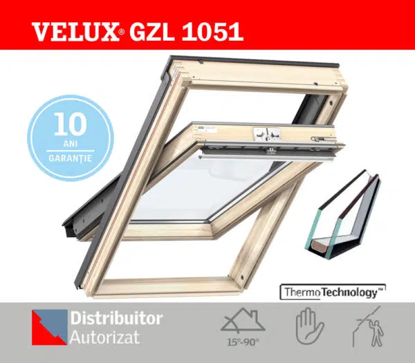 Fereastra mansarda VELUX GZL 1051 - maner sus