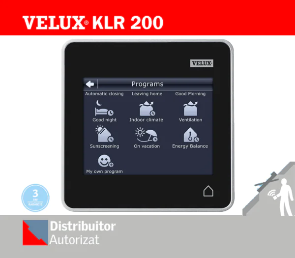 Tableta de control VELUX KLR 200