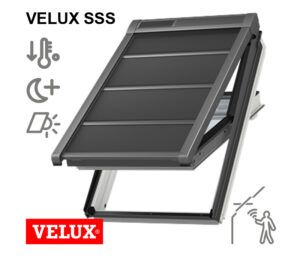 Roleta exterioara cu motor solar VELUX SSS - model ECO