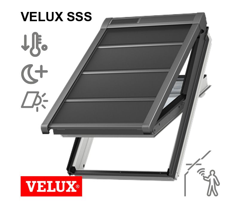Roleta exterioara cu motor solar VELUX SSS - model ECO