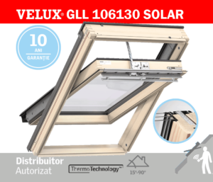 Velux GLL 106130 - Fereastra mansarda SOLARA, geam din 3 foi de sticla