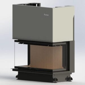 Focar semineu pe lemne CRYSTAL 90 – ECO