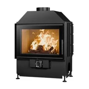 Focar de șemineu - Flat 70 – Geam panoramic 1 suprafață vitrată, 12 KW, randament >75%