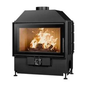 Focar de șemineu - Flat 60 – Geam panoramic 1 suprafață vitrată, 12 KW, randament >75%