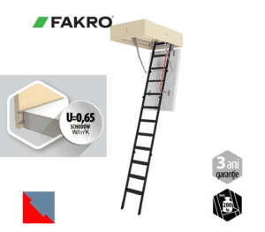 Scara pod metalica termoizolata FAKRO LME Energy
