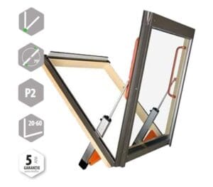 Fereastra mansarda (evacuare fum) FAKRO FSP P2