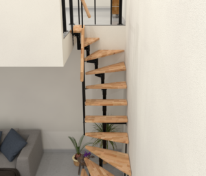 Scara pentru spatii mici Joker Turn 180°