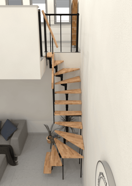 Scara pentru spatii mici Joker Turn 180°