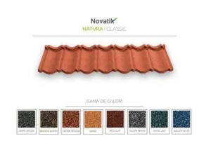 Novatik NATURA CLASSIC - Tigla metalica cu roca vulcanica
