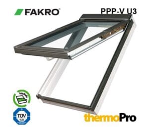 Fereastra mansarda FAKRO PPP-V U3 preSelect MAX PVC cu dublă deschidere