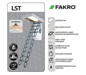 Scara pod FAKRO LST Pantograf