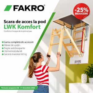 Scara pod FAKRO LWK Komfort termoizolata
