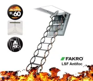 Scara pod Rezistenta la foc 60 min FAKRO LSF 60 Antifoc