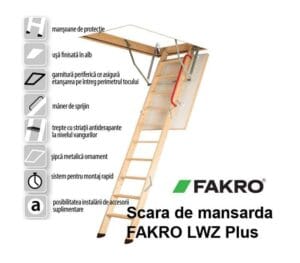 Scara pod FAKRO LWZ PLUS