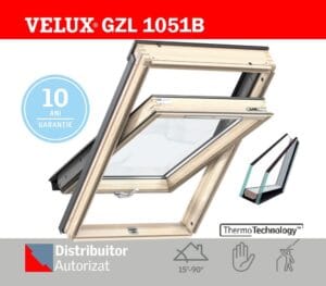 Fereastra mansarda VELUX GZL 1051B cu maner jos