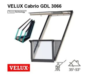 Fereastra Balcon - Velux Cabrio GDL 3066 (Kripton)