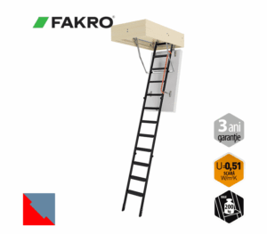 Scara pod metalica super termoizolata FAKRO LMT Thermo