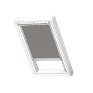 Rulou opac cu acționare solară VELUX DSL cu șine laterale din aluminiu