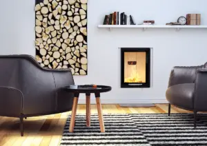 Focar șemineu pe lemne HITZE ALBERO AL11S.V-D – vizor vertical